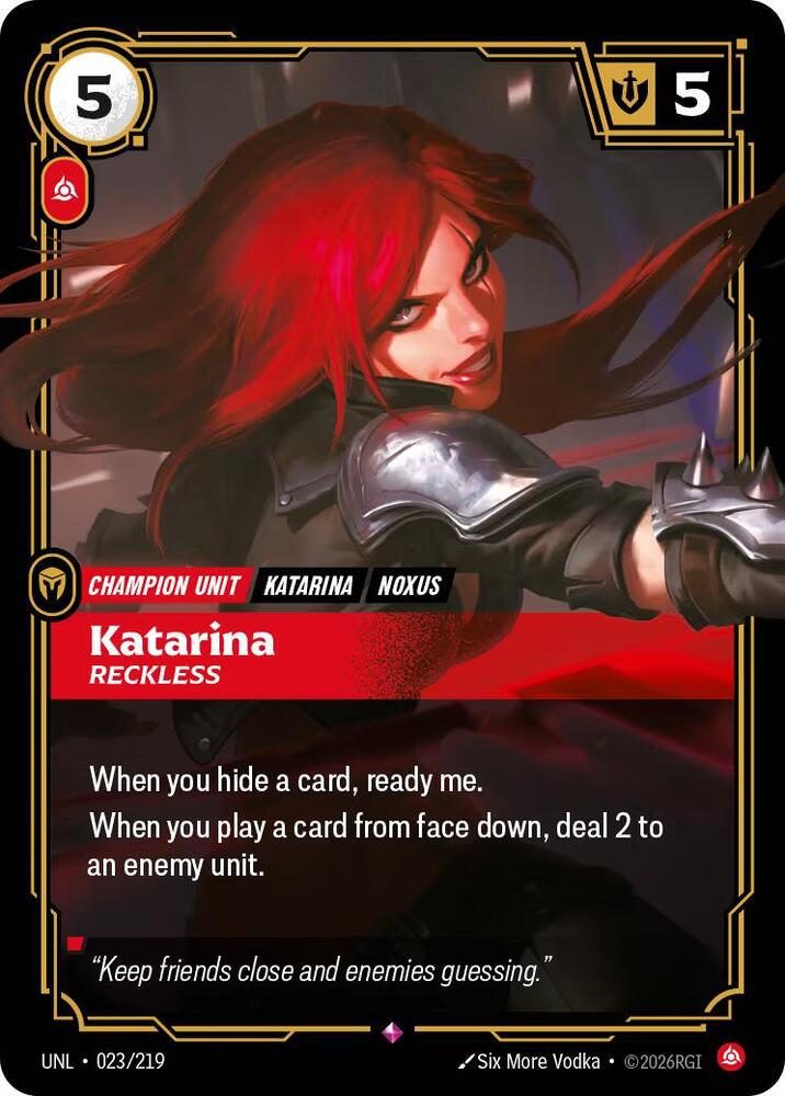 Katarina, Reckless - Unleashed (UNL) [023/219]