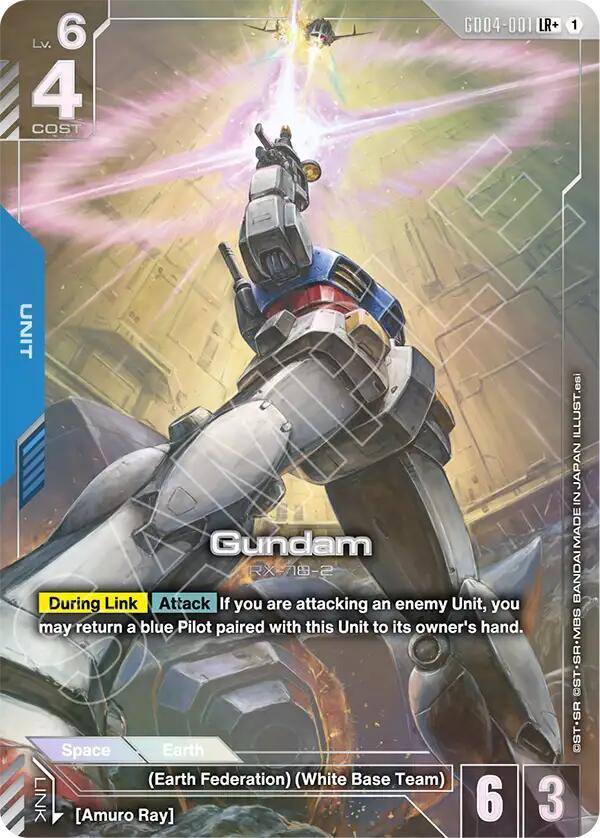 Gundam (GD04-001) (LR+) (Alternate Art) - GD04-001 - Legend Rare+