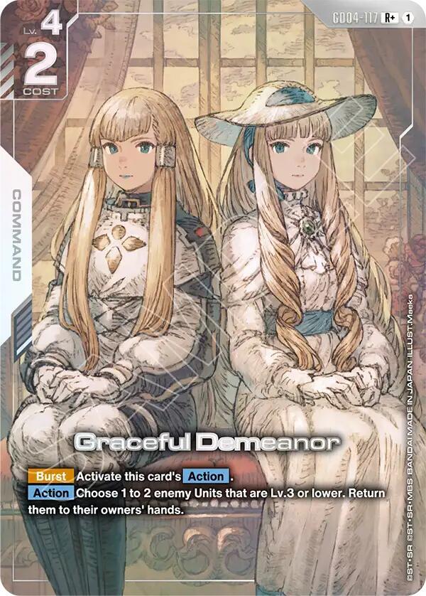Graceful Demeanor (R+) (Alternate Art) - GD04-117 - Rare+