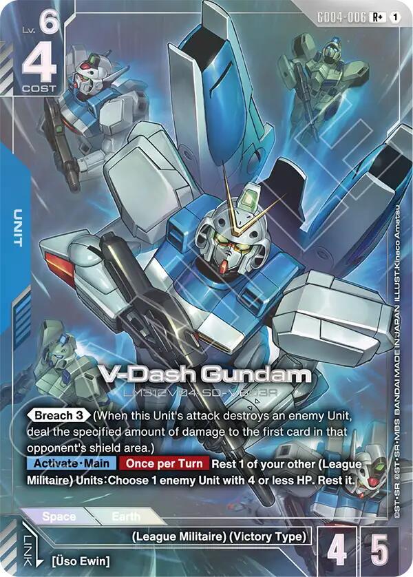 V-Dash Gundam (R+) (Alternate Art) - GD04-006 - Rare+