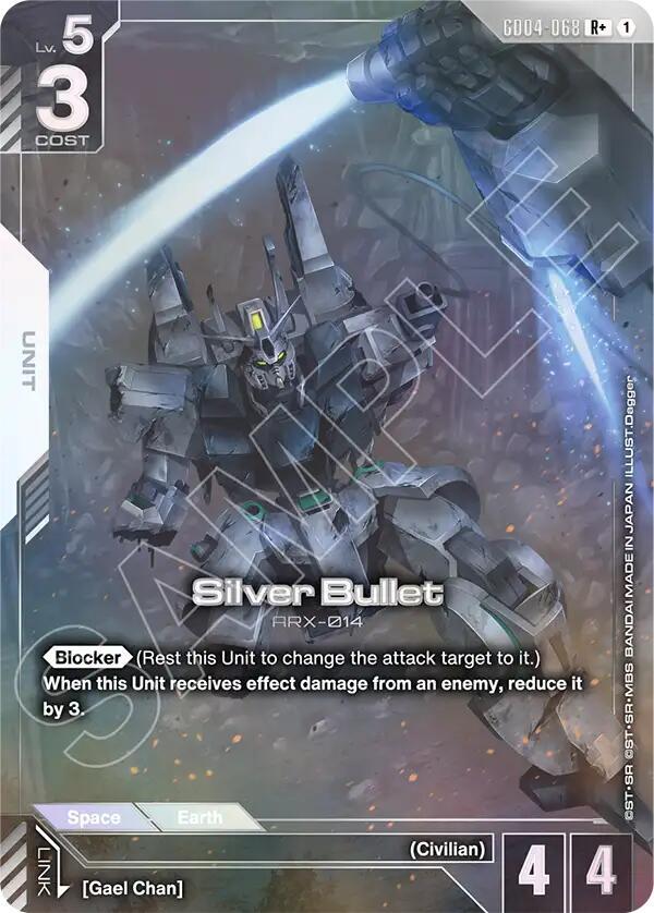 Silver Bullet (R+) (Alternate Art) - GD04-068 - Rare+