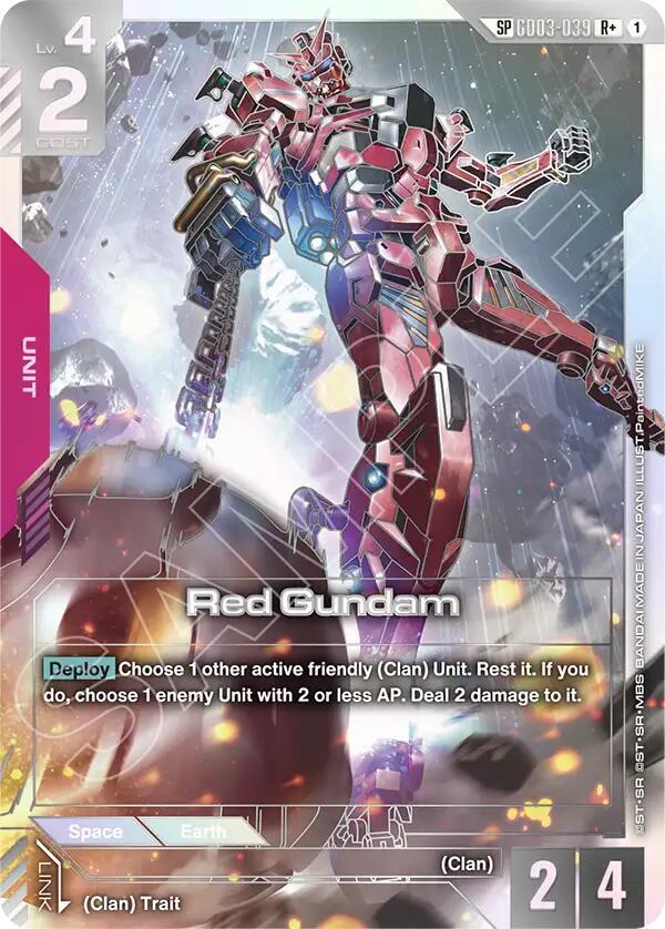 Red Gundam (GD-04 SP) (R+) (Alternate Art) - GD03-039 - Rare+