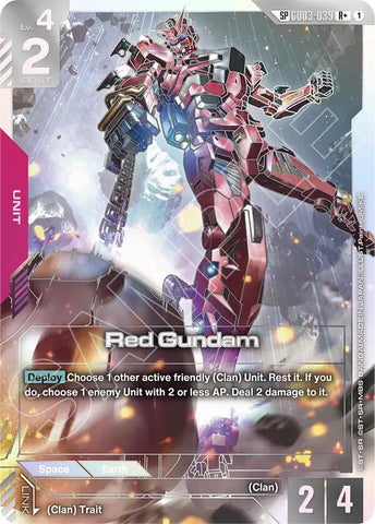 Red Gundam (GD-04 SP) (R+) (Alternate Art) - GD03-039 - Rare+