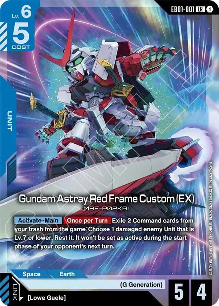 Gundam Astray Red Frame Custom (EX) - EB01-001 - Legend Rare
