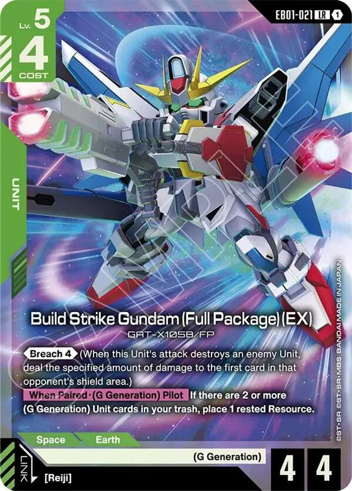 Build Strike Gundam (Full Package) (EX) - EB01-021 - Legend Rare