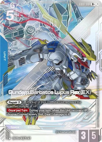 Gundam Barbatos Lupus Rex (EX) (R+) (Alternate Art) - EB01-004 - Rare+