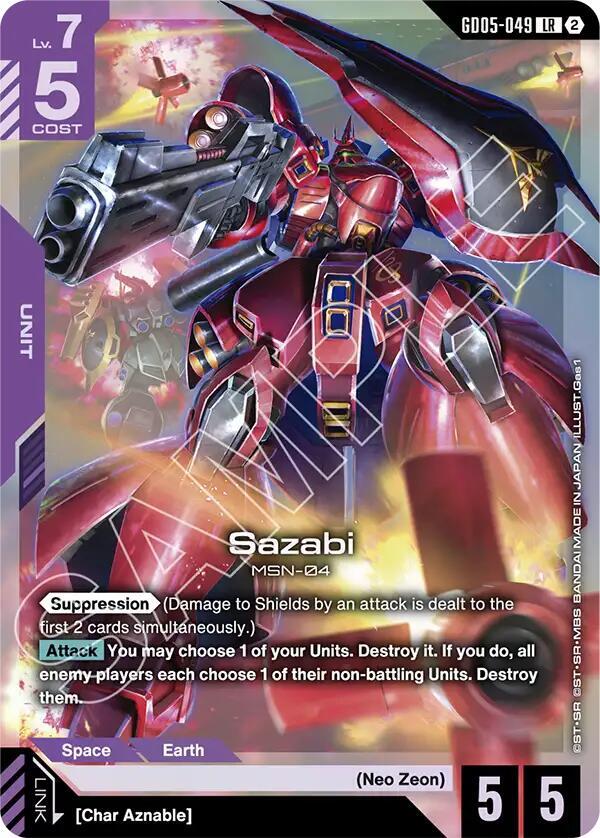 Sazabi (LR) - GD05-049 - Legend Rare
