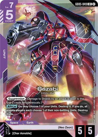 Sazabi (LR) - GD05-049 - Legend Rare