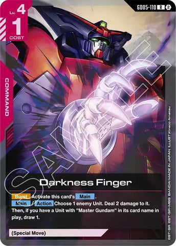 Darkness Finger - GD05-110 - Rare