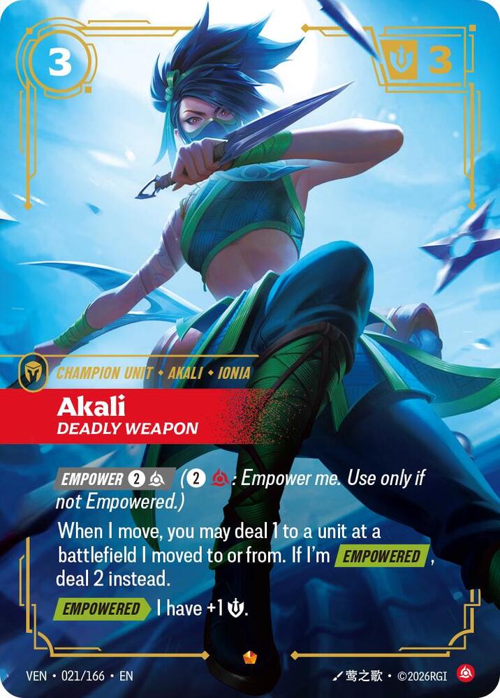 Akali, Deadly Weapon - Vendetta (VEN)