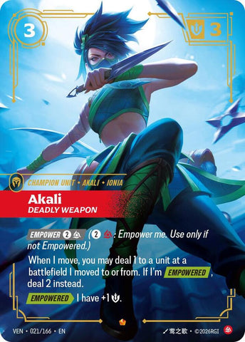 Akali, Deadly Weapon - Vendetta (VEN)