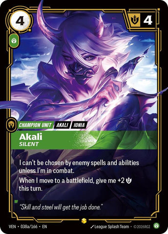 Akali, Silent (Alternate Art) - Vendetta (VEN)
