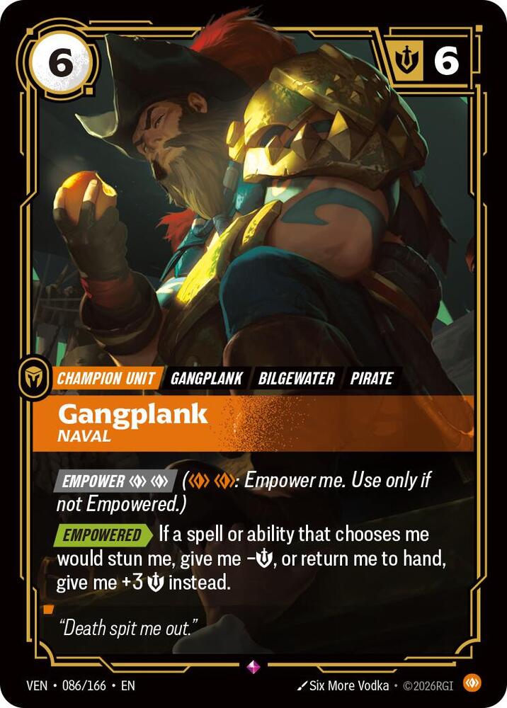 Gangplank, Naval - Vendetta (VEN) Vendetta