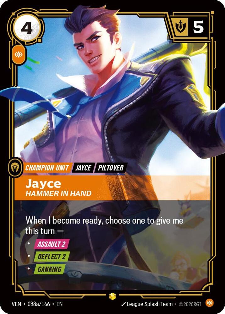Jayce, Hammer in Hand (Alternate Art) - Vendetta (VEN)