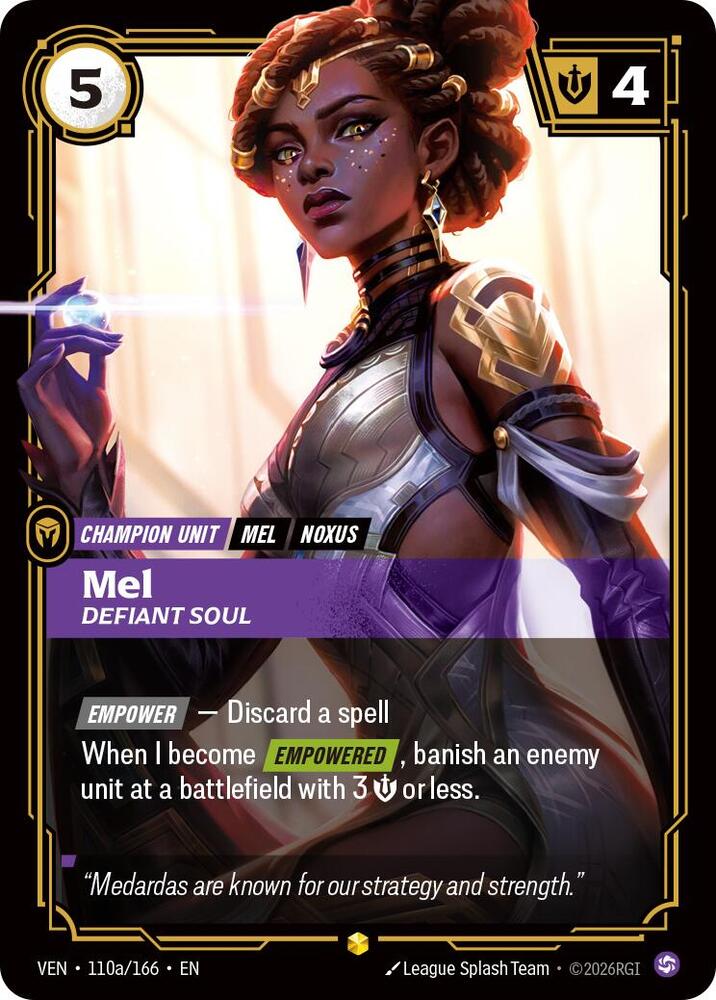 Mel, Defiant Soul (Alternate Art) - Vendetta (VEN)