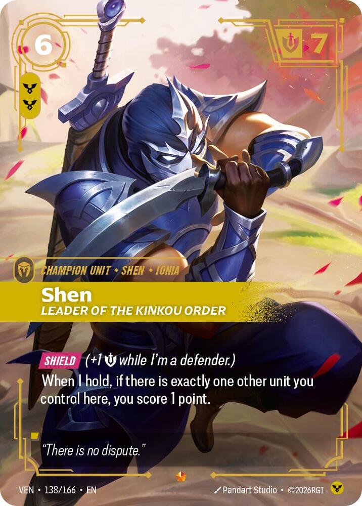 Shen, Leader of the Kinkou Order - Vendetta (VEN)