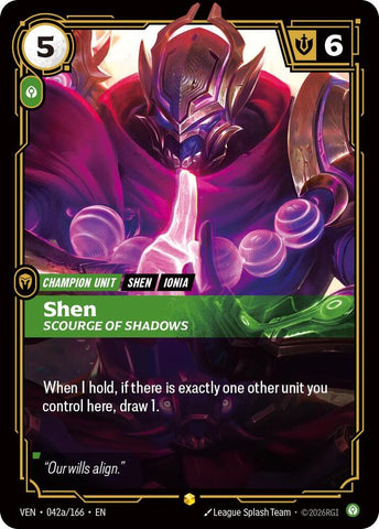Shen, Scourge of Shadows (Alternate Art) - Vendetta (VEN) [042a/166]