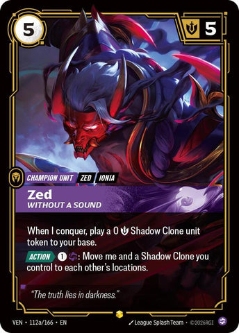 Zed, Without a Sound (Alternate Art) - Vendetta (VEN) [112a/166]