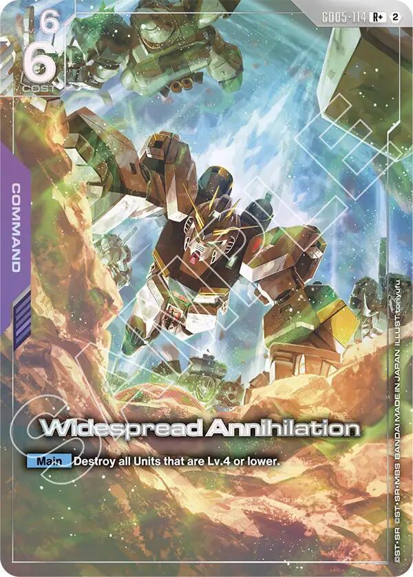 Widespread Annihilation (R+) (Alternate Art) - GD05-114 - Rare+