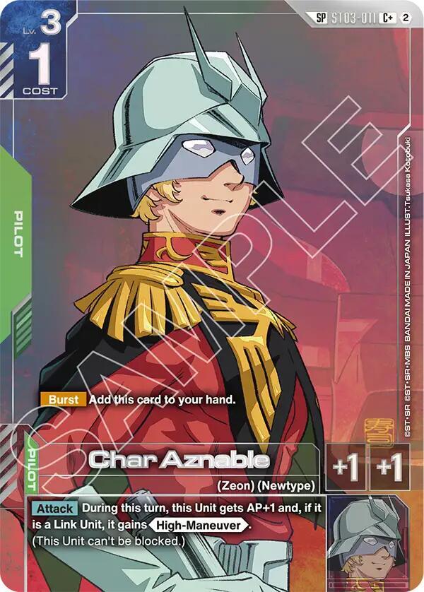 Char Aznable (C+) (GD05 Special) (Alternate Art) - ST03-011 - Common+