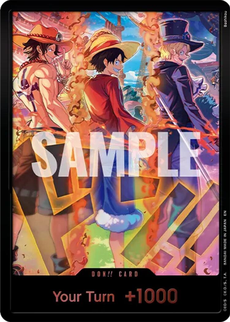 DON!! Card (English Version 3rd Anniversary Set) (Ace, Luffy, Sabo) [One Piece Promotion Cards]