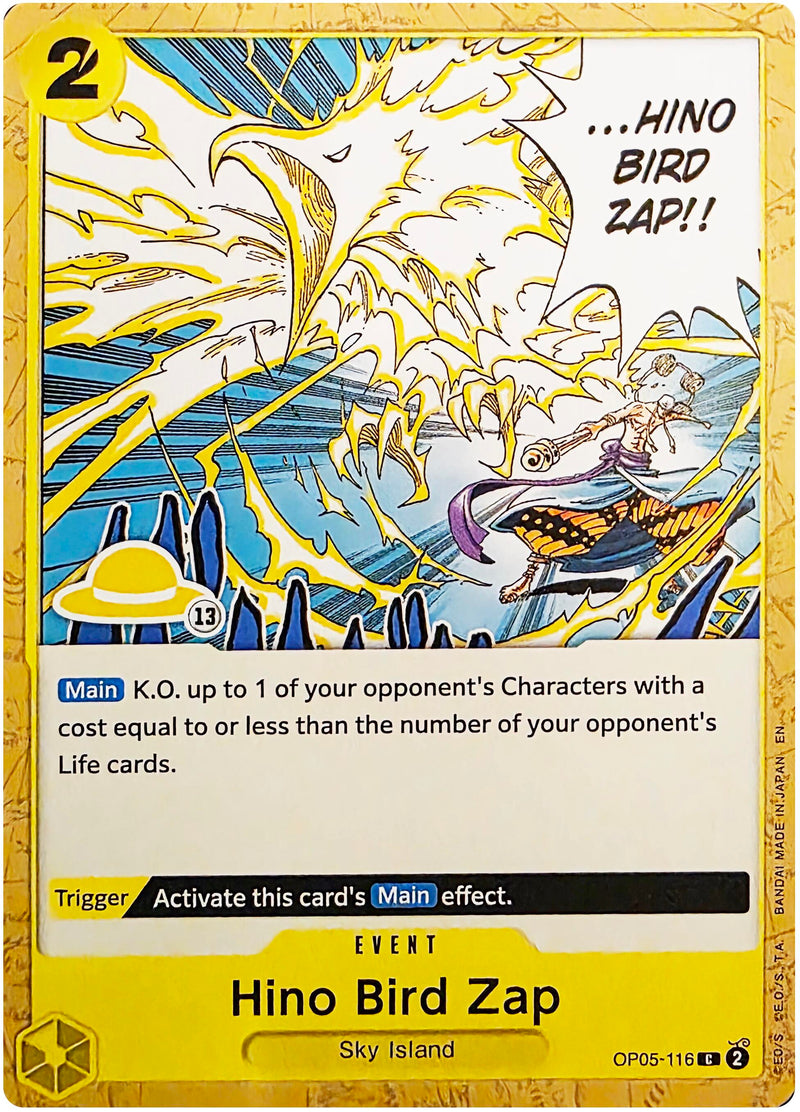 Hino Bird Zap (Luffy Deck) [Set Sail Deck Set]