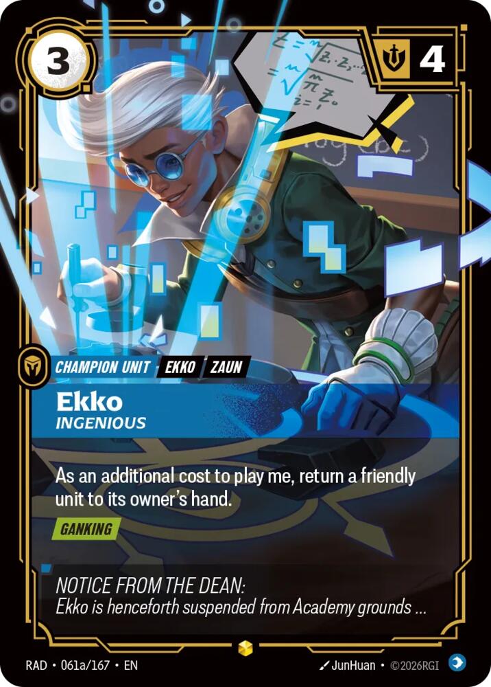 Ekko, Ingenious (Alternate Art) - Radiance (RAD) [061a/167]