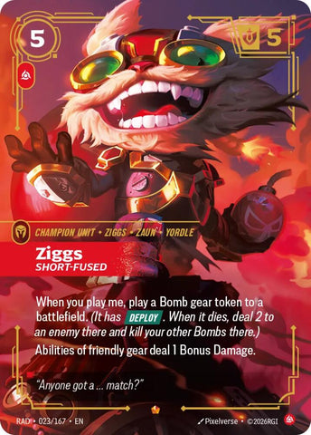 Ziggs, Short-Fused - Radiance (RAD) [023/167]