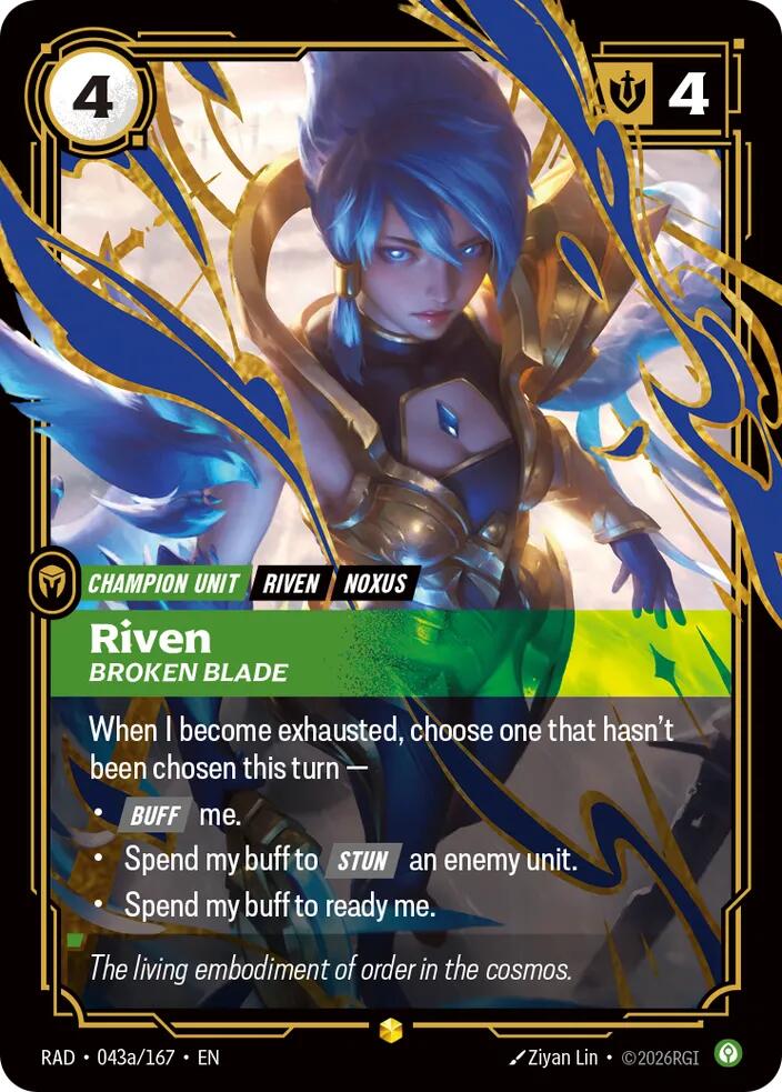 Riven, Broken Blade (Alternate Art) - Radiance (RAD) [043a/167]