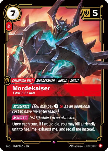 Mordekaiser, Twice Slain - Radiance (RAD) [020/167]