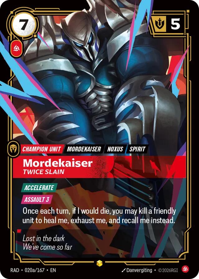 Mordekaiser, Twice Slain (Alternate Art) - Radiance (RAD) [020a/167]
