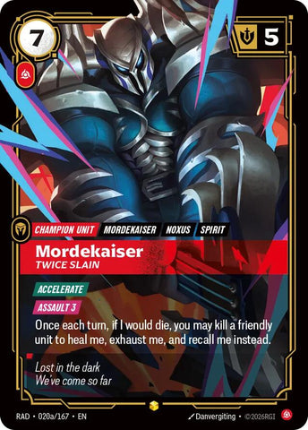Mordekaiser, Twice Slain (Alternate Art) - Radiance (RAD) [020a/167]