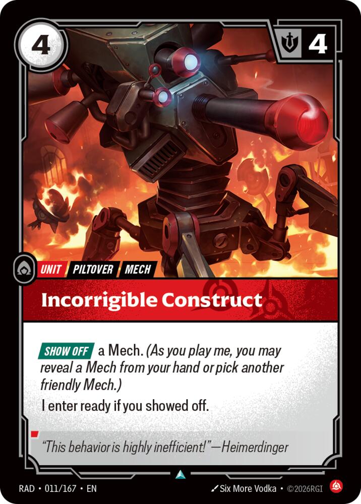 Incorrigible Construct - Radiance (RAD)