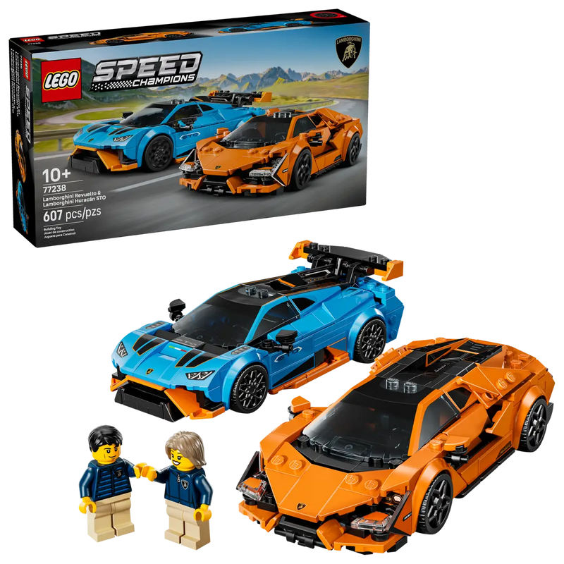 LEGO Speed Champions Lamborghini Revuelto & Huracán STO 77238