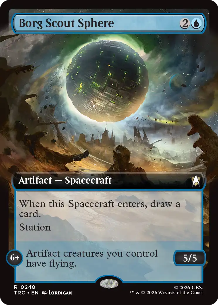 Borg Scout Sphere (Extended Art) [Star Trek Commander]