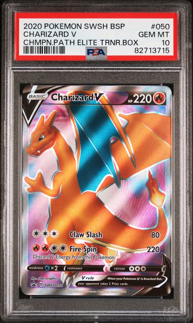 2020 POKEMON SWSH BLACK STAR CHARIZARD V PROMO
