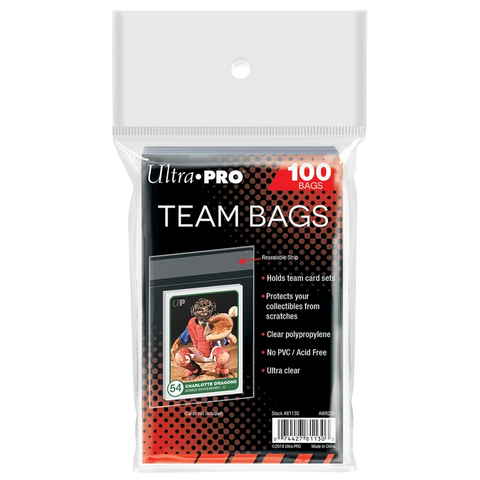 Ultra PRO Team Bags Resealable Sleeves (100ct)