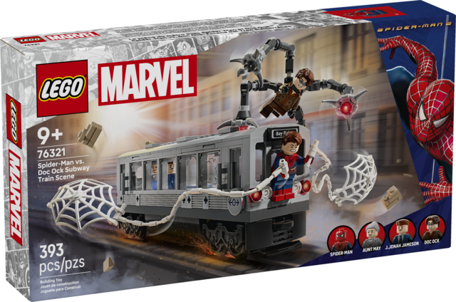 LEGO Marvel Spider-Man vs. Doc Ock Subway Train Scene
