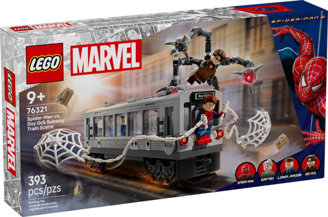 LEGO Marvel Spider-Man vs. Doc Ock Subway Train Scene #76321