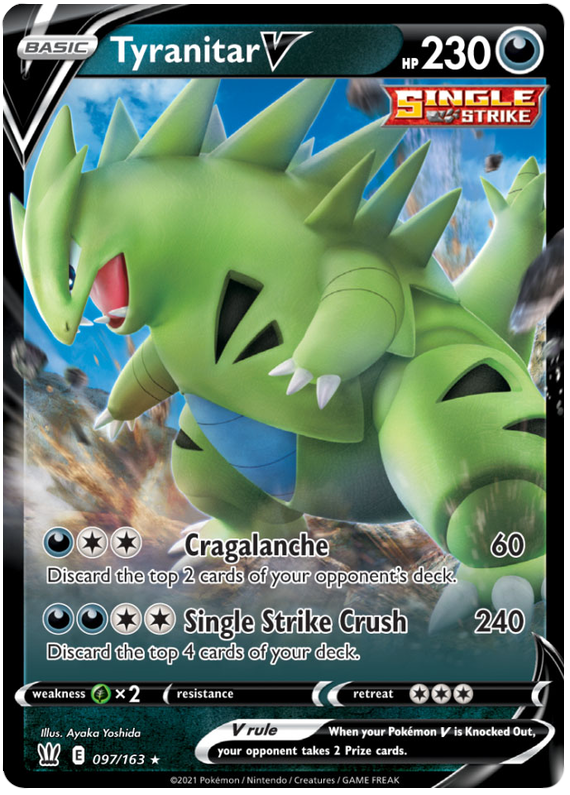 Tyranitar V (097/163) [Sword & Shield: Battle Styles]