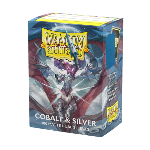 Dragon Shield 25th Special Edition - Matte Dual Sleeves - Cobalt Silver