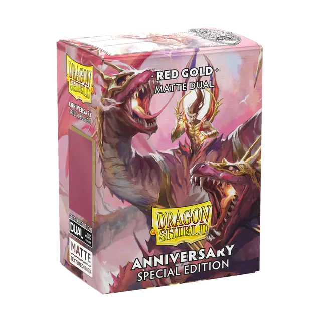 Dragon Shield 25th Special Edition - Matte Dual Sleeves - Red/Gold