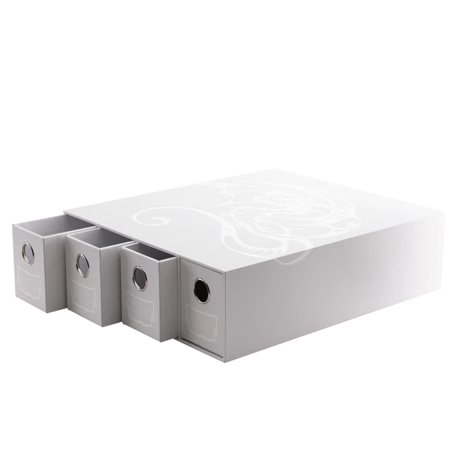 Dragon Shield: Fortress - 4 Card Drawer Horizontal (White)