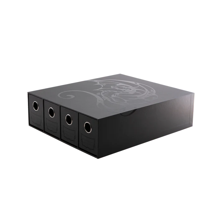 Dragon Shield: Fortress - 4 Card Drawer Horizontal (Black)