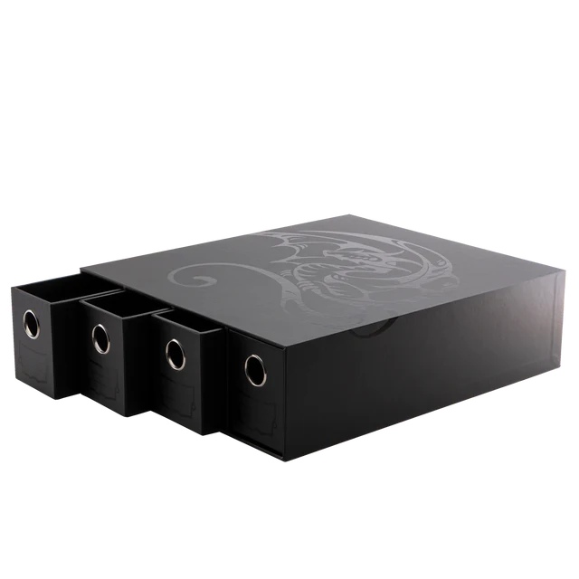 Dragon Shield: Fortress - 4 Card Drawer Horizontal (Black)