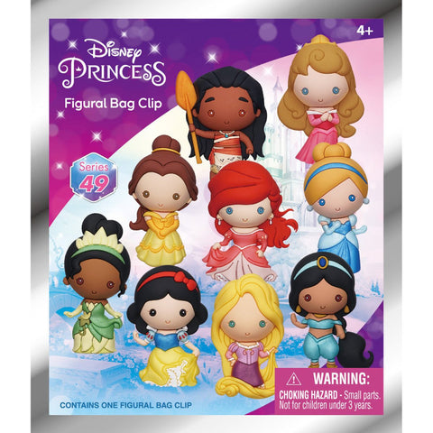 3D Foam Bag Clip - Series 49 - Disney Princesses