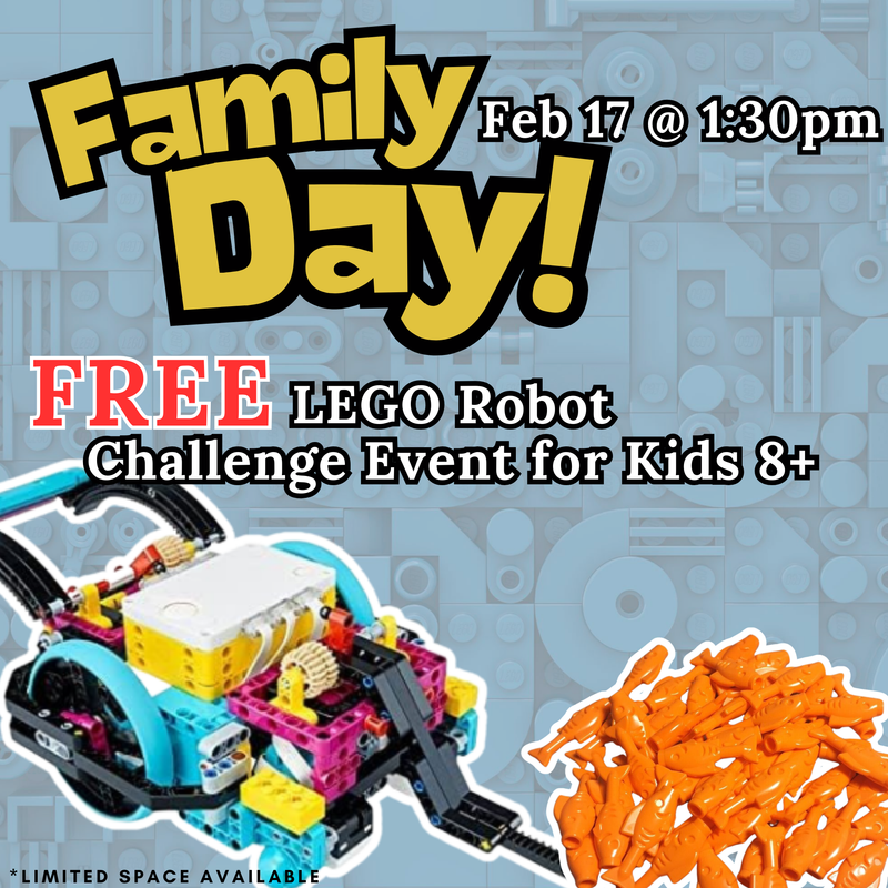 Family Day "FEED THE WHALE" | Free LEGO Robotics Challenge 8yr+