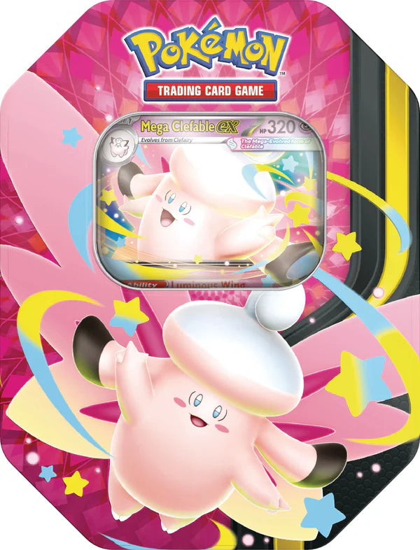 Pokémon TCG: Mega Moonlit Tin ( Mega Clefable ex )