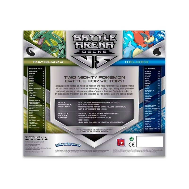 Pokémon TCG: Battle Arena Decks Rayquaza vs. Keldeo