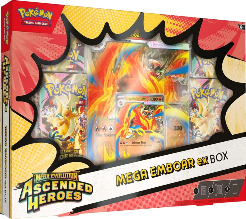 Pokémon TCG: Mega Evolution - Ascended Heroes Mega Emboar ex Box